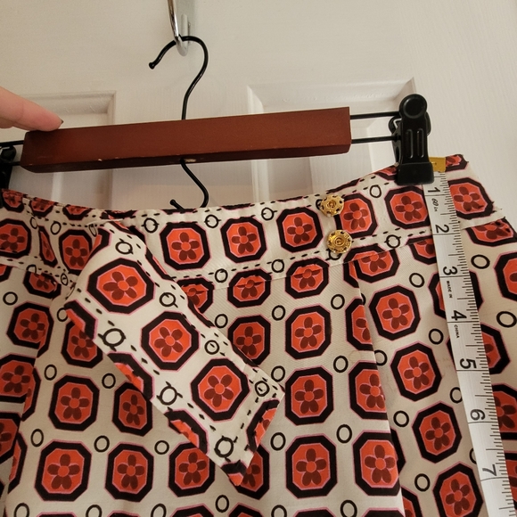 Tory Burch skirt Orange color size 6 - Picture 10 of 11